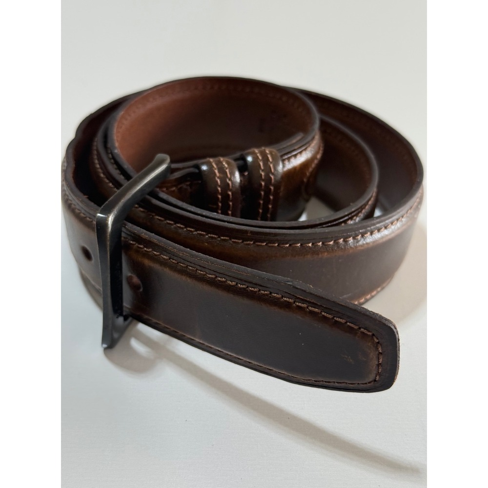 Columbia Mens Brown Genuine Leather Belt Size L 38-40 11CO02A9